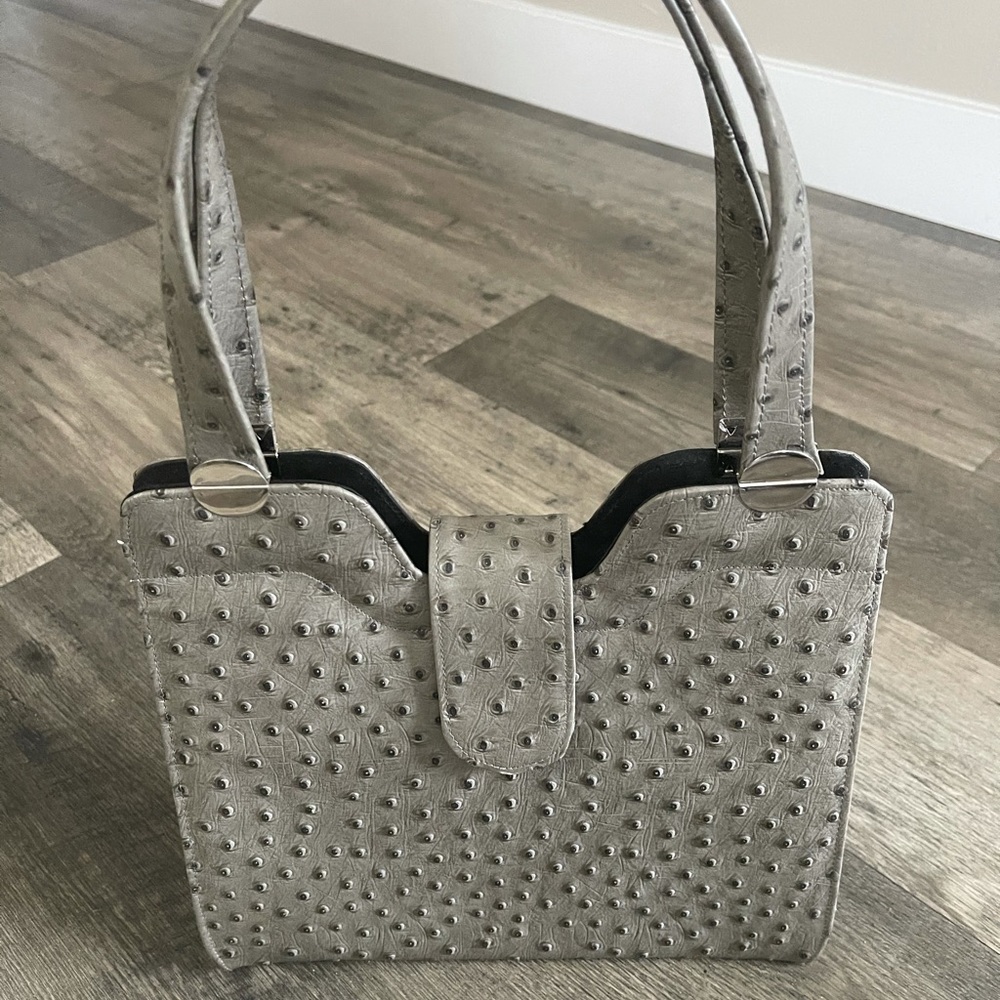 Lennox Vintage handbag double handle animal print